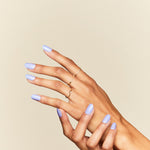 Mani Muse Blue Press-Ons on hand model