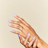 Mani Muse Blue Press-Ons on hand model